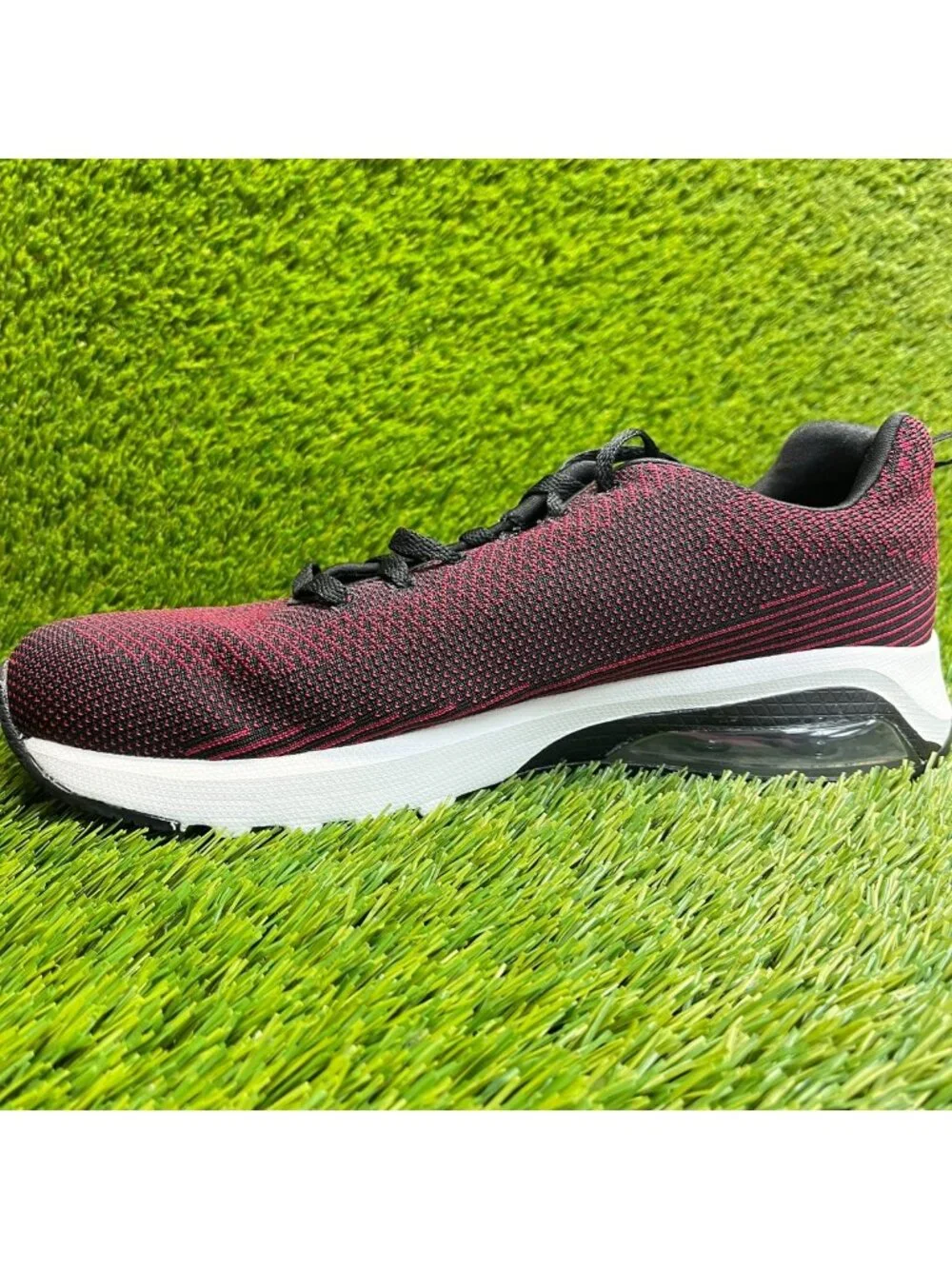 Skechers Skech-Air Varsity Mens Size 10 Red Black White Running Shoes Sneakers